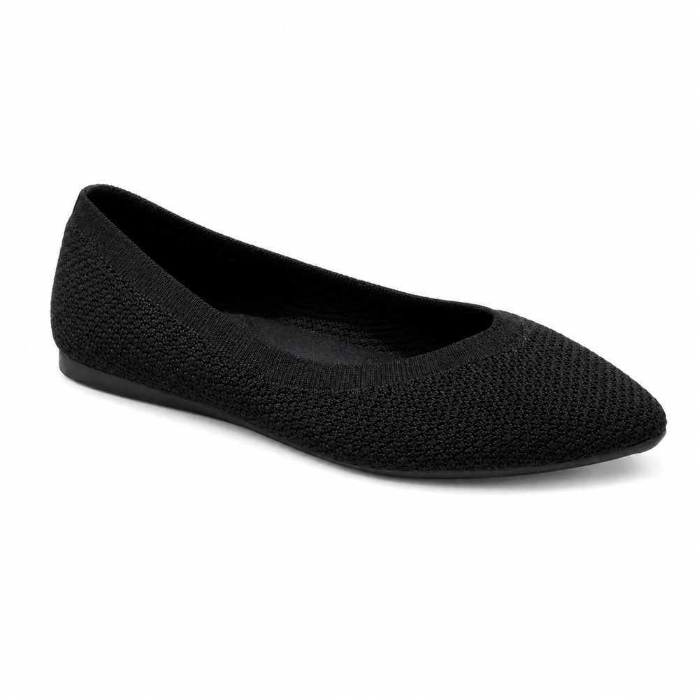Women's Ballet Flats‎ by A New Day Claire Knit Black 7.5 New With Tags